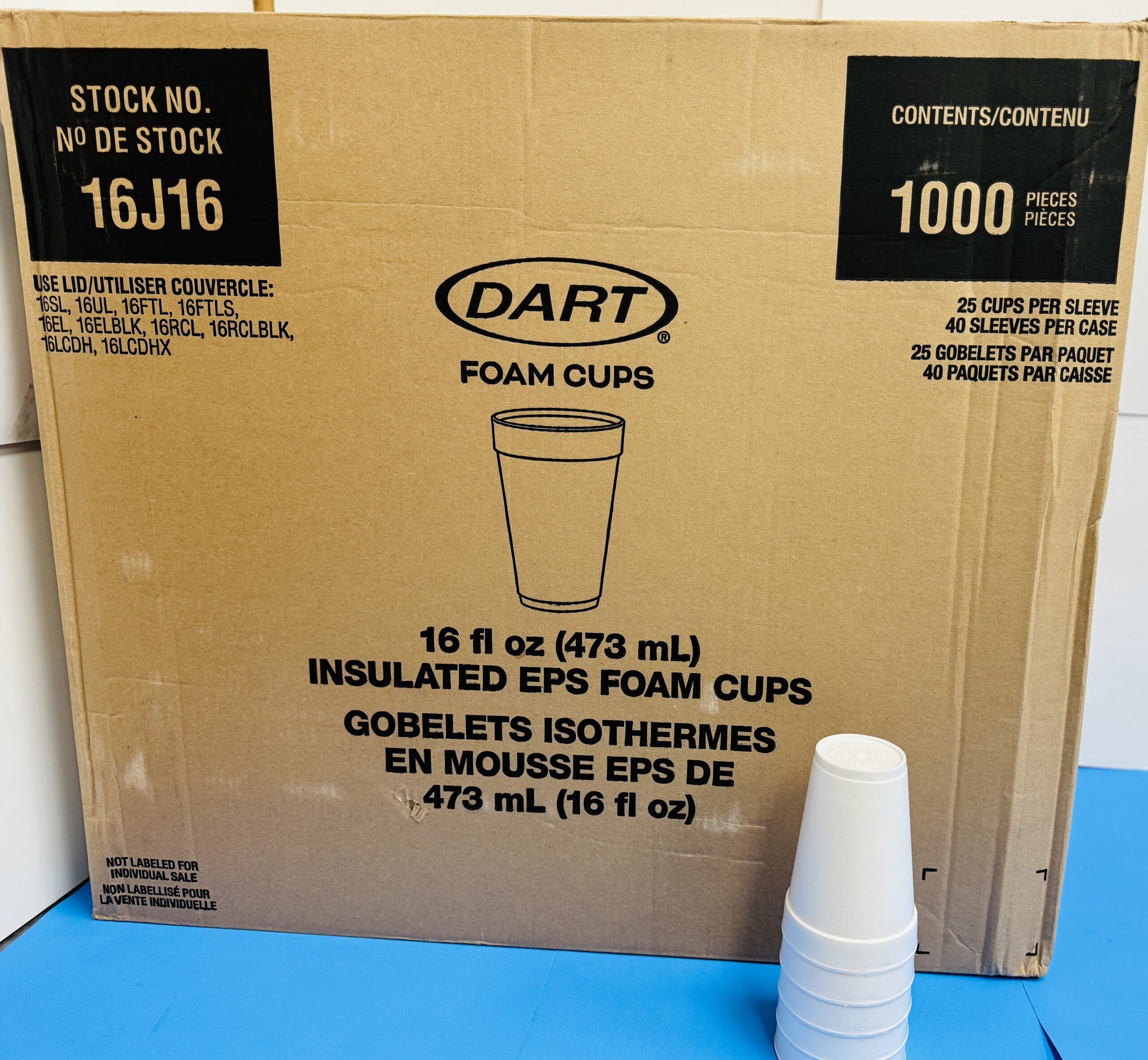 Dart Foam Cups, 16 oz-image