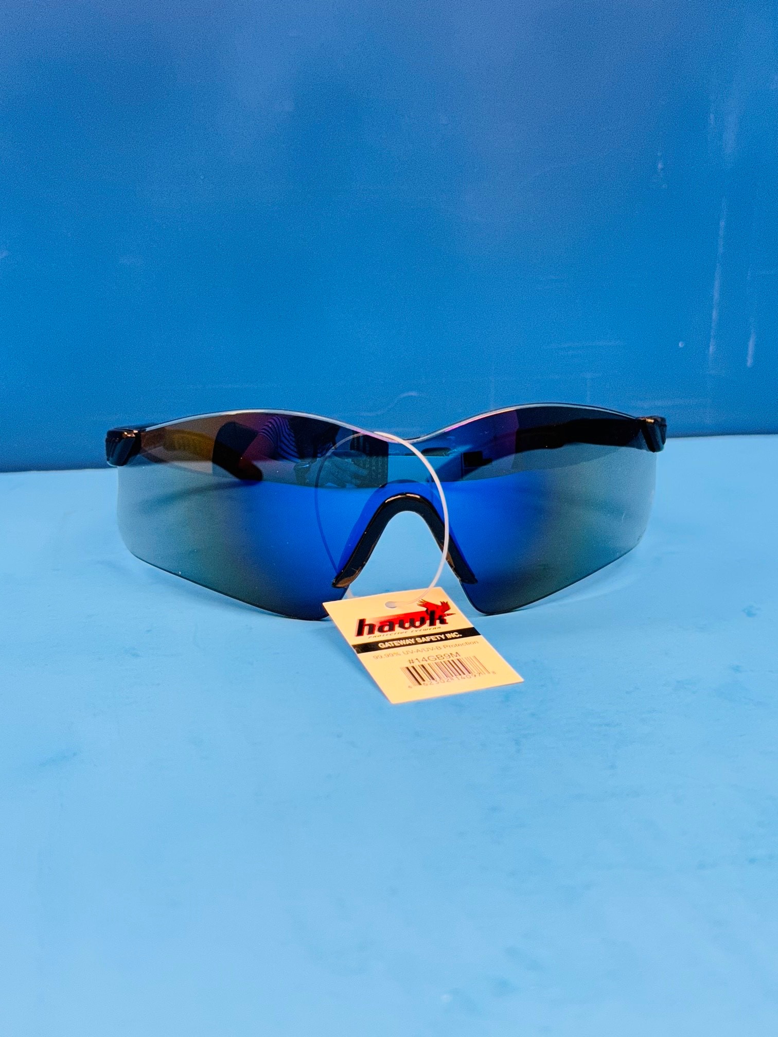 Safety Glasses, Blue Mirror-image